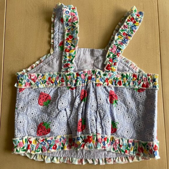 NEW Finding Foxtale Girl's Adorable Summer Strawberry Boutique Tank Top - Size 3 - Picture 4 of 6